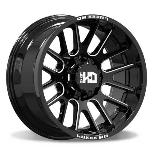 Luxxx wheels lhd38 gloss black milled